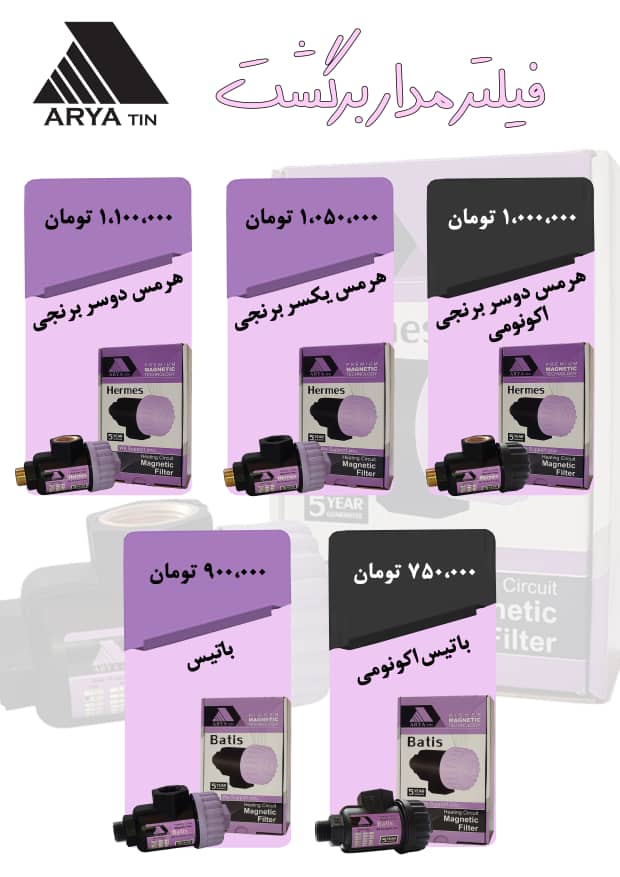فیلتر مدار گرمایش باتیس | محافظ پکیج و رادیاتور از رسوب و لجن برند پکیج رادیاتور لوازم جانبی - قیمت 80,000 تومان